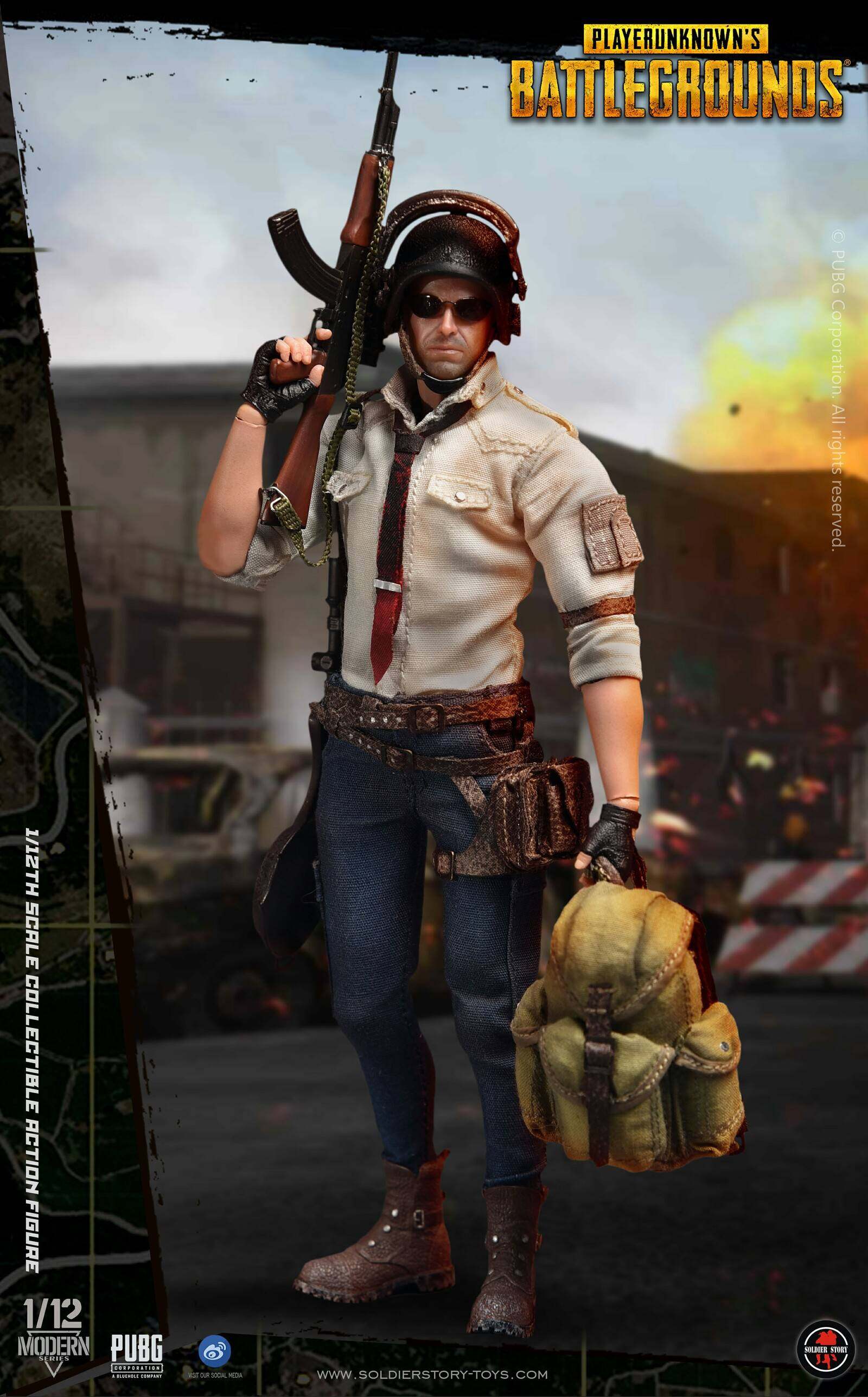 1/12th Scale PUBG Battlegrounds Collectible Action Figure image 8