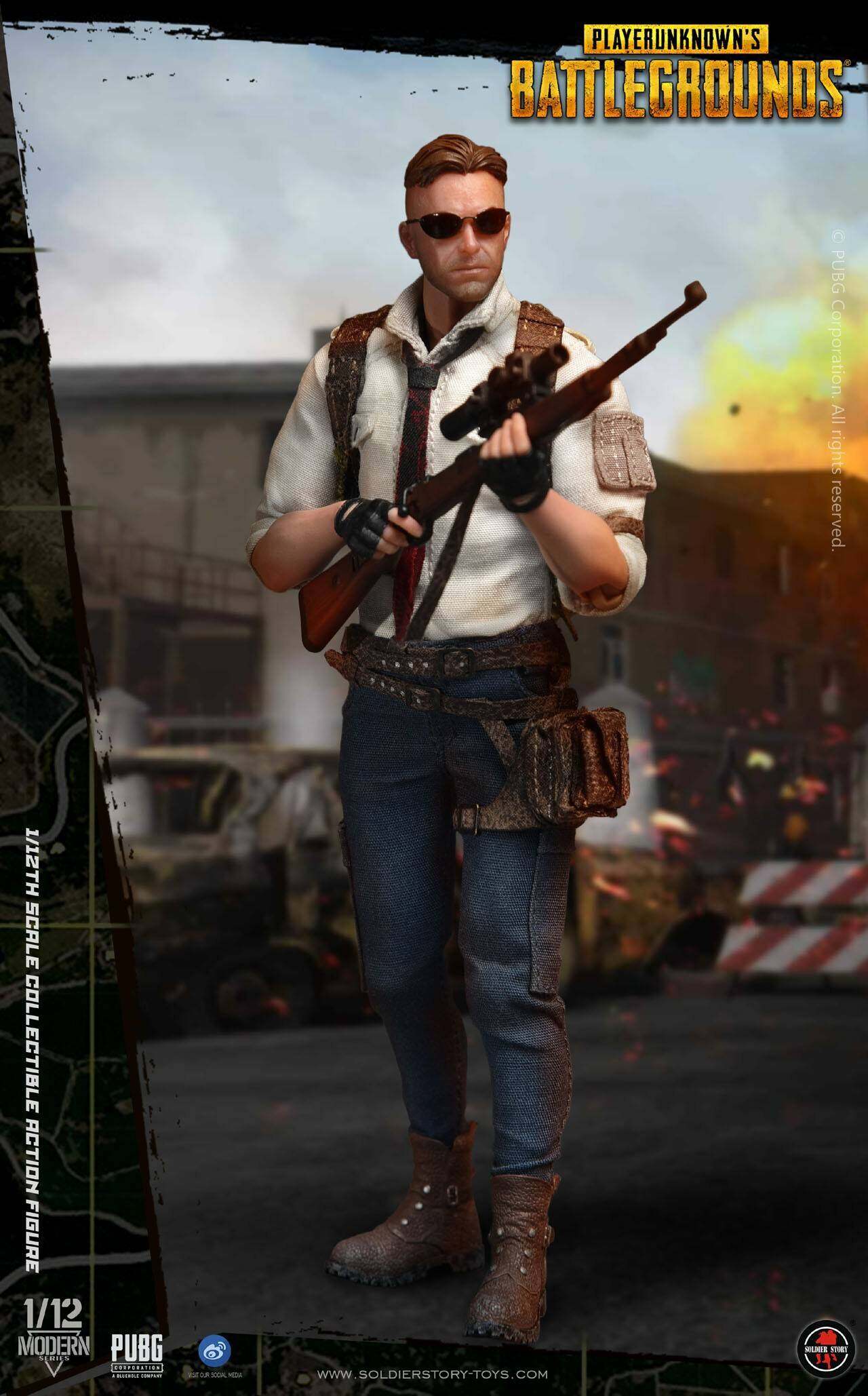 1/12th Scale PUBG Battlegrounds Collectible Action Figure image 9