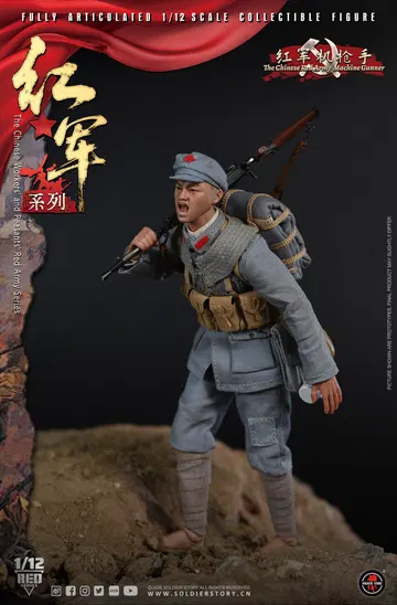 SSM015 SOLDIER STORY 1/12th SCALE RED ARMY MACHINE GUNNER