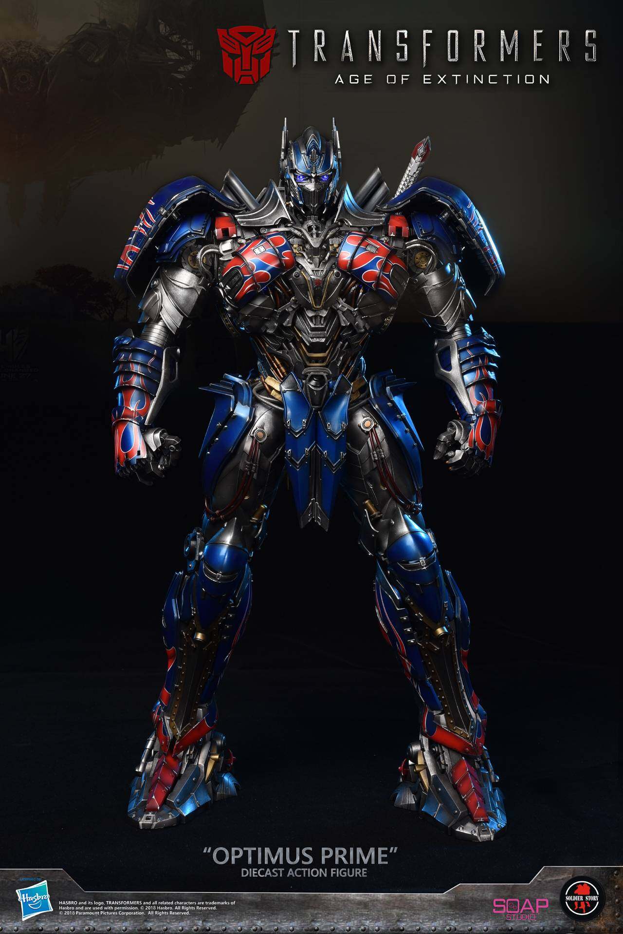 20"Optimus Prime diecast collectible action figure image 1