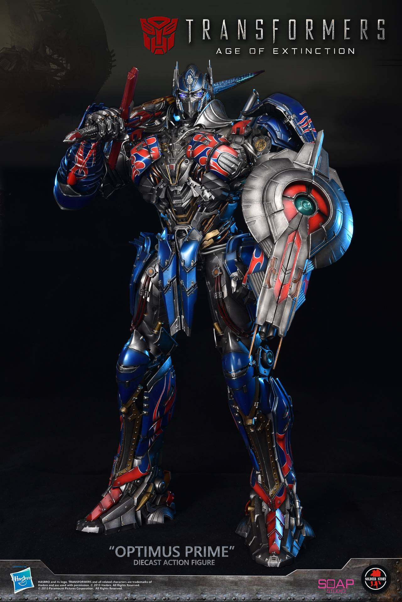 20"Optimus Prime diecast collectible action figure image 5