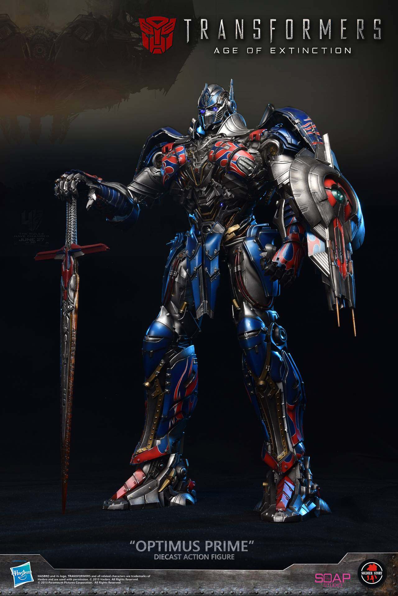 20"Optimus Prime diecast collectible action figure image 6