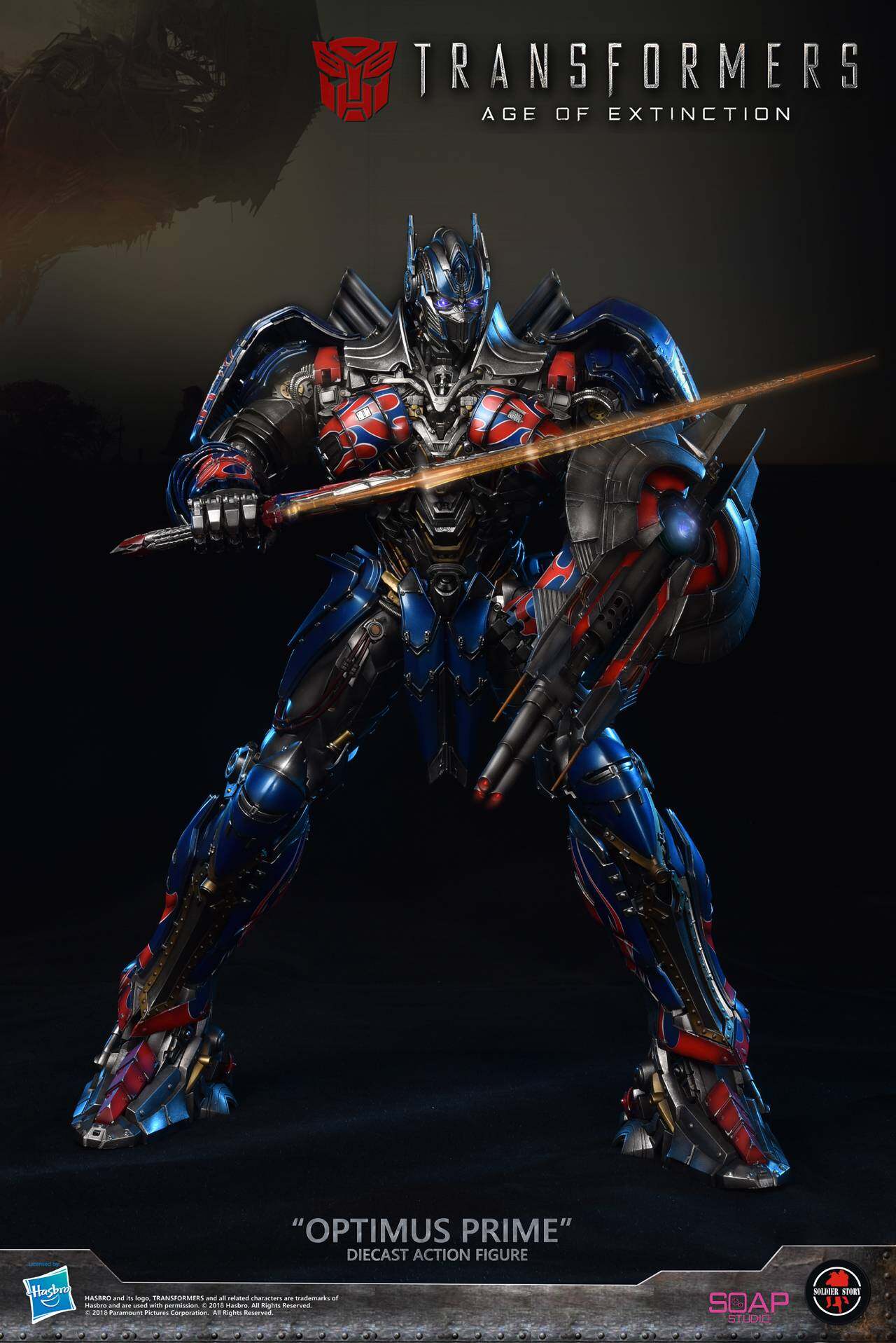 20"Optimus Prime diecast collectible action figure image 8