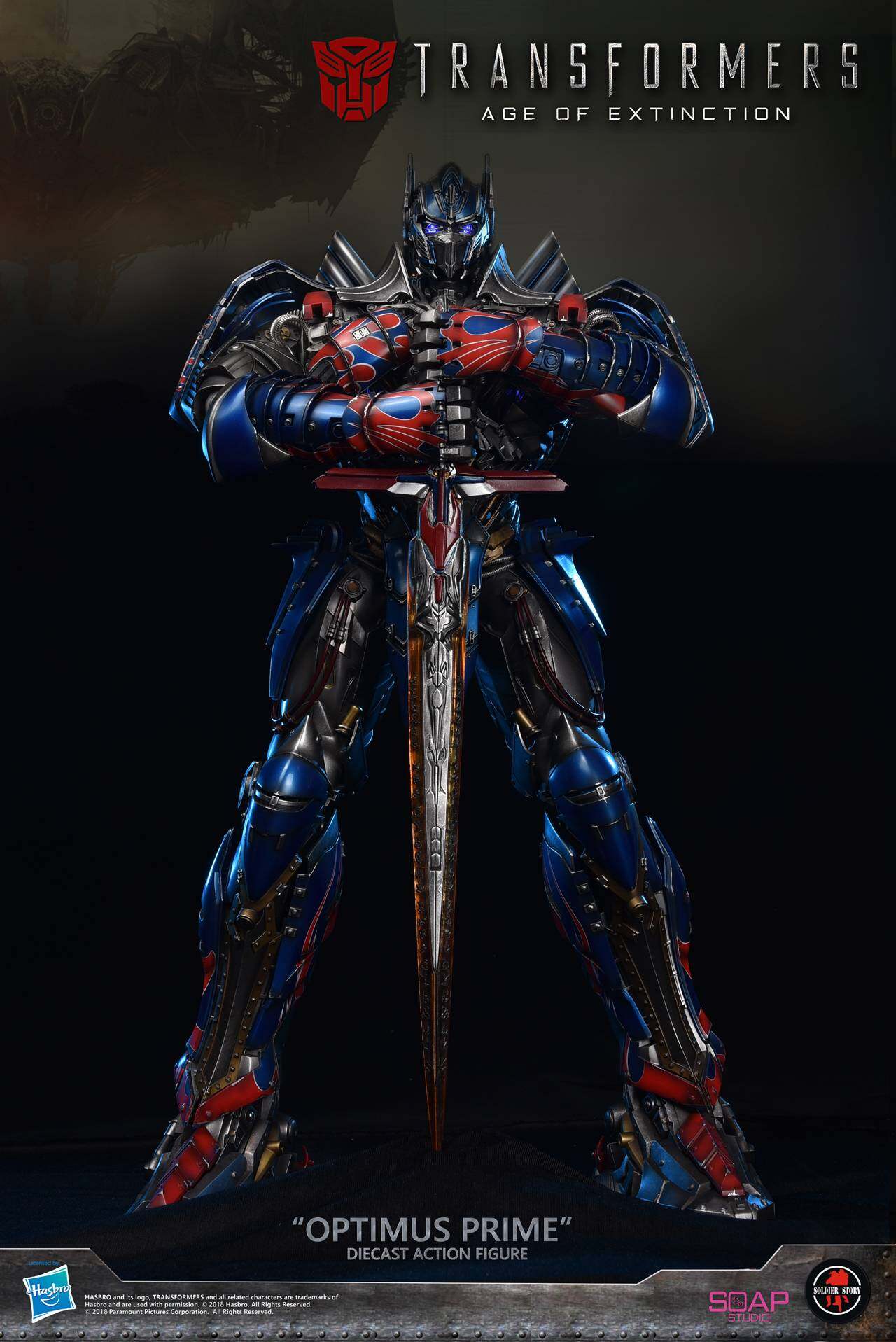 20"Optimus Prime diecast collectible action figure image 9