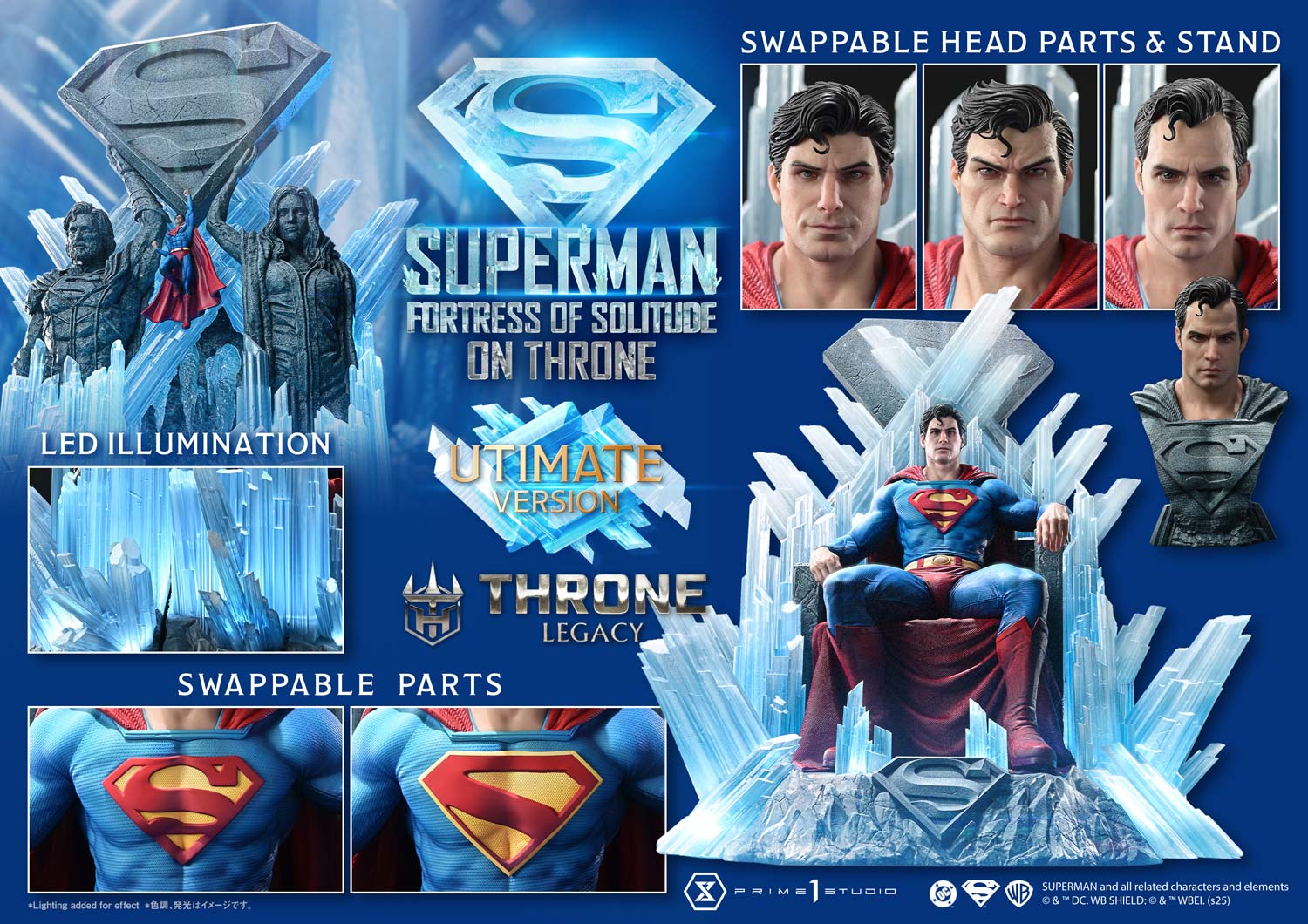 Superman (Comics) Superman Fortress of Solitude on Throne (Design by Gabriele Dell'Otto) Ultimate image 10