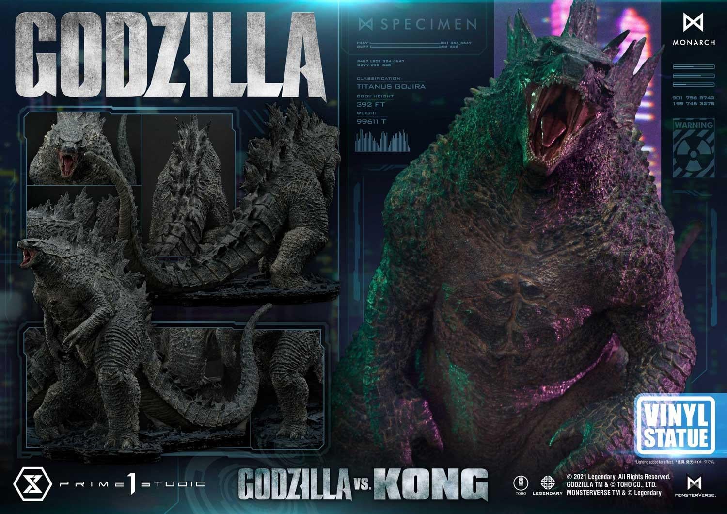 Godzilla vs Kong Godzilla Vinyl Statue image 2