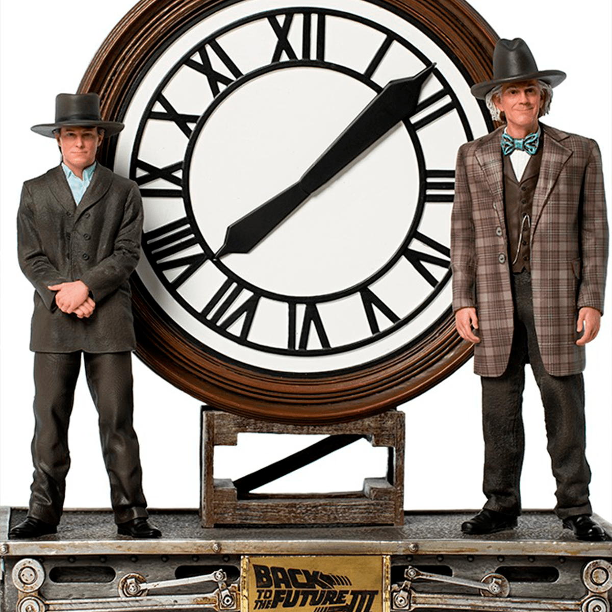 Marty and Doc at the Clock Back to the Future image 1