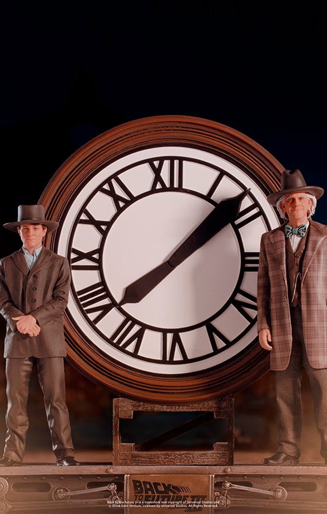 Marty and Doc at the Clock Back to the Future image 2