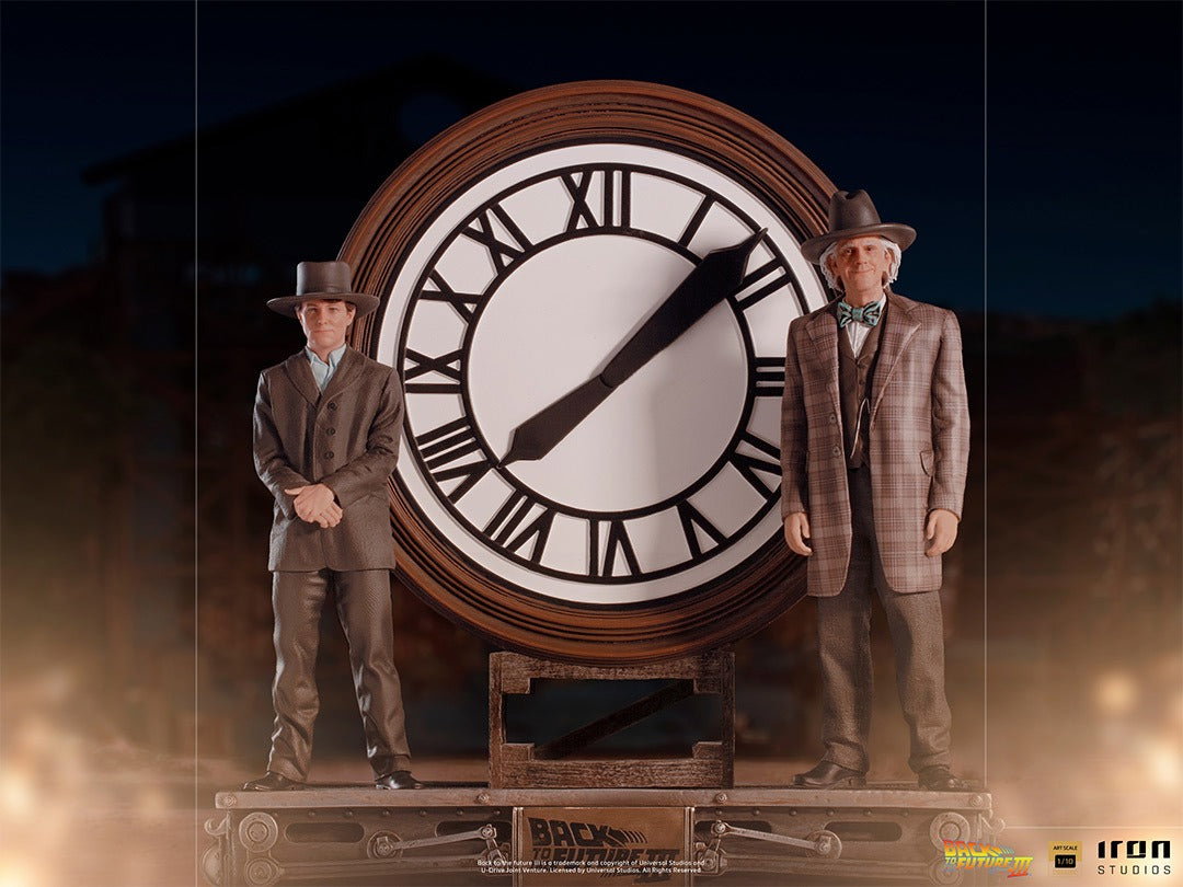 Marty and Doc at the Clock Back to the Future image 3