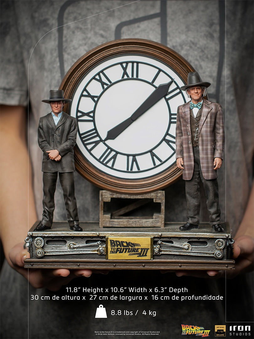 Marty and Doc at the Clock Back to the Future image 7