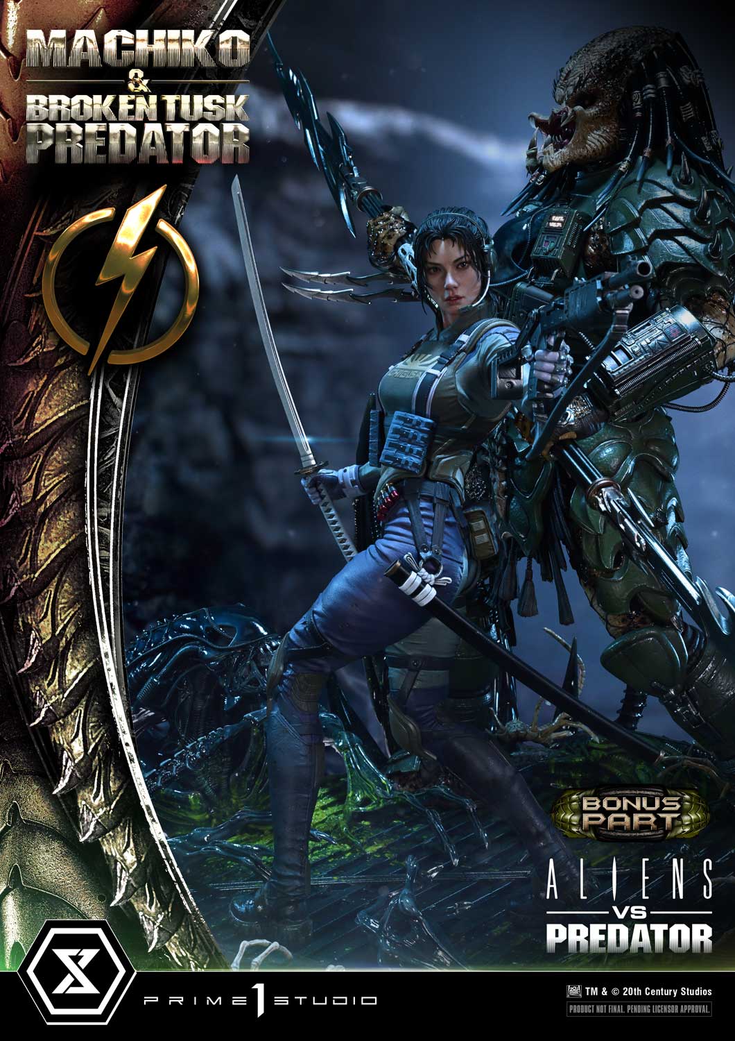 Aliens vs. Predator(Comic) Machiko & Broken Tusk Predator DX image 5