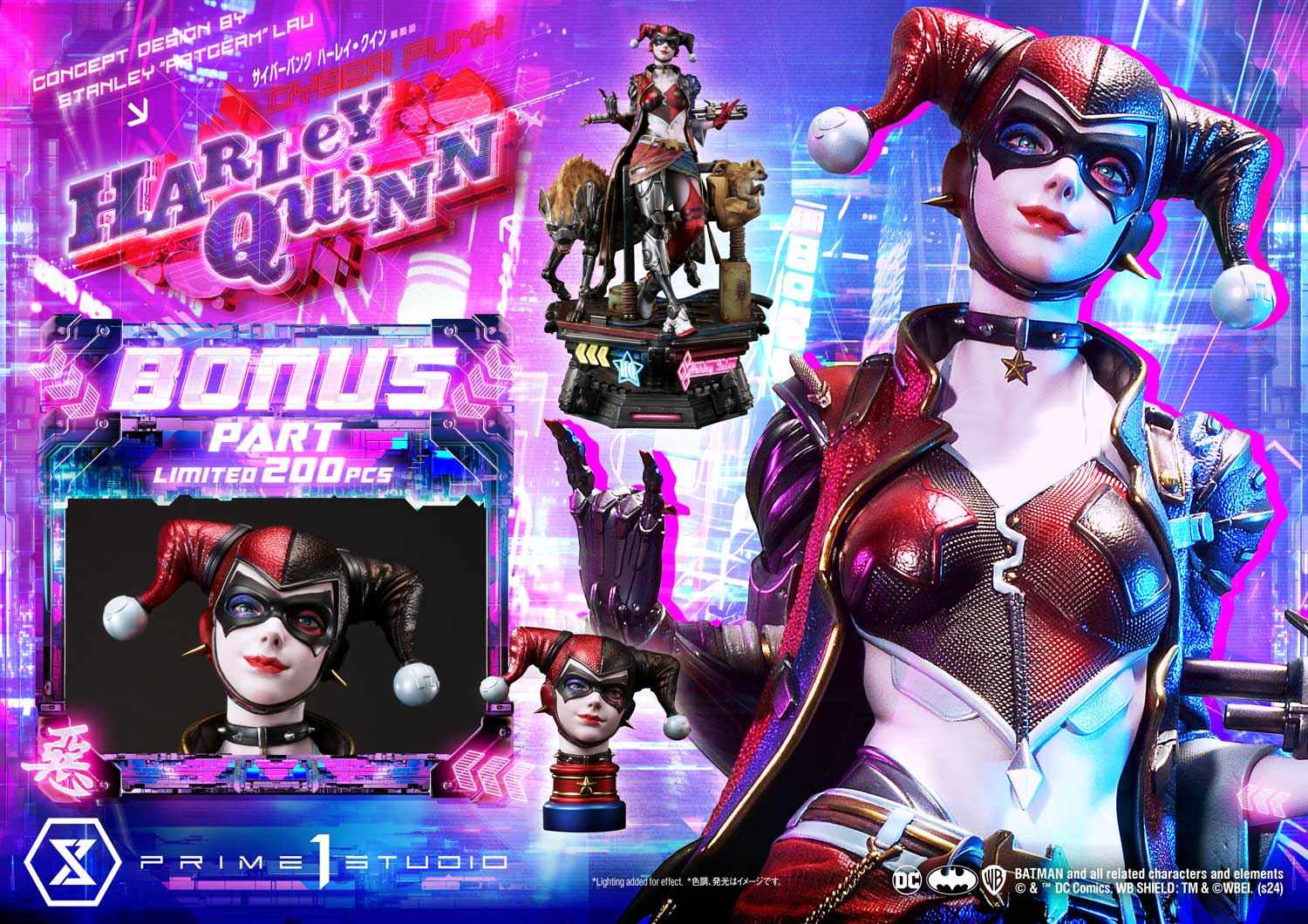 Cyberpunk Harley Quinn (Concept design by Stanley "Artgerm" Lau) DX image 1