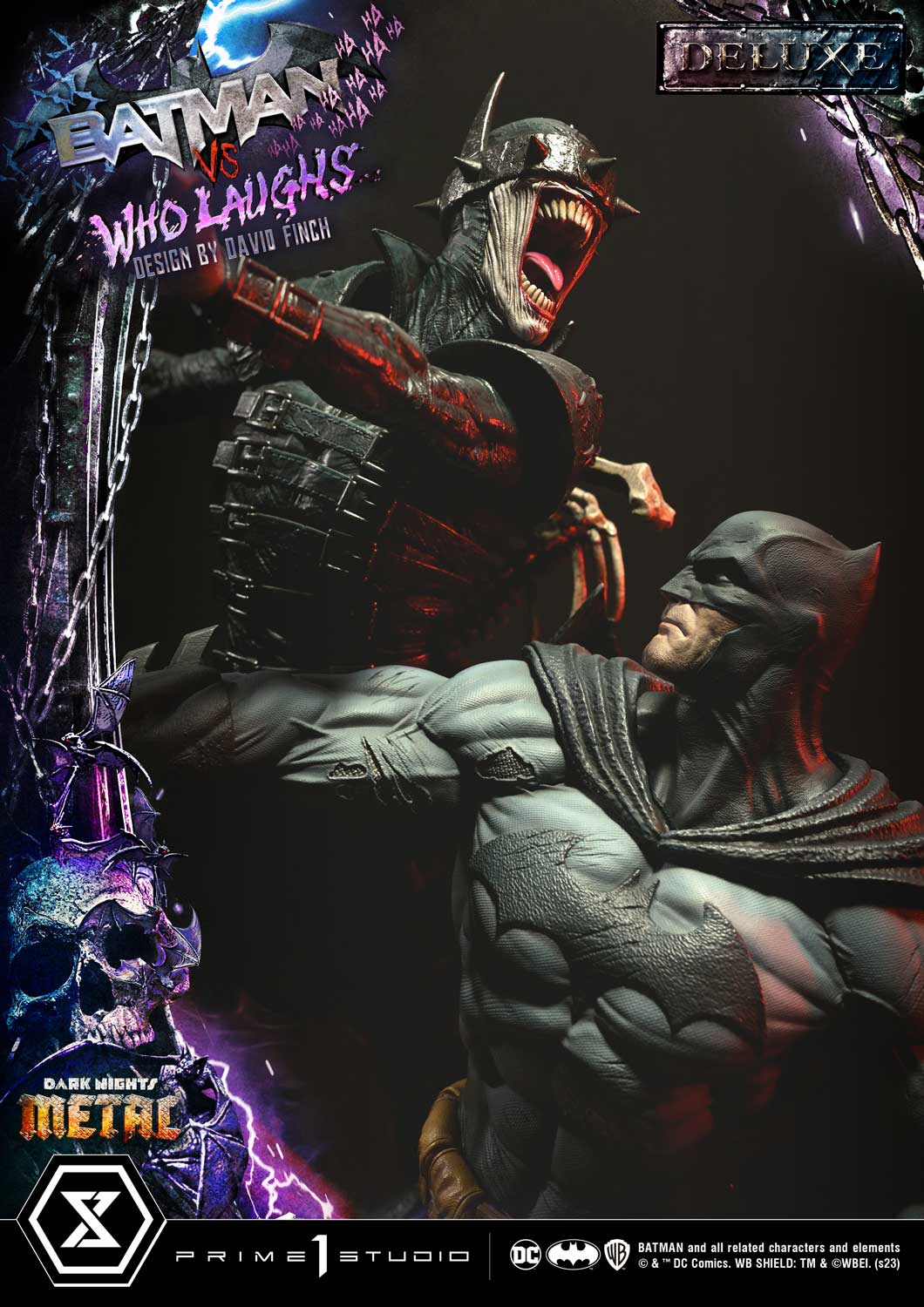Dark Nights: Metal (Comics) Batman versus Batman Who Laughs (Design by David Finch) DX image 10