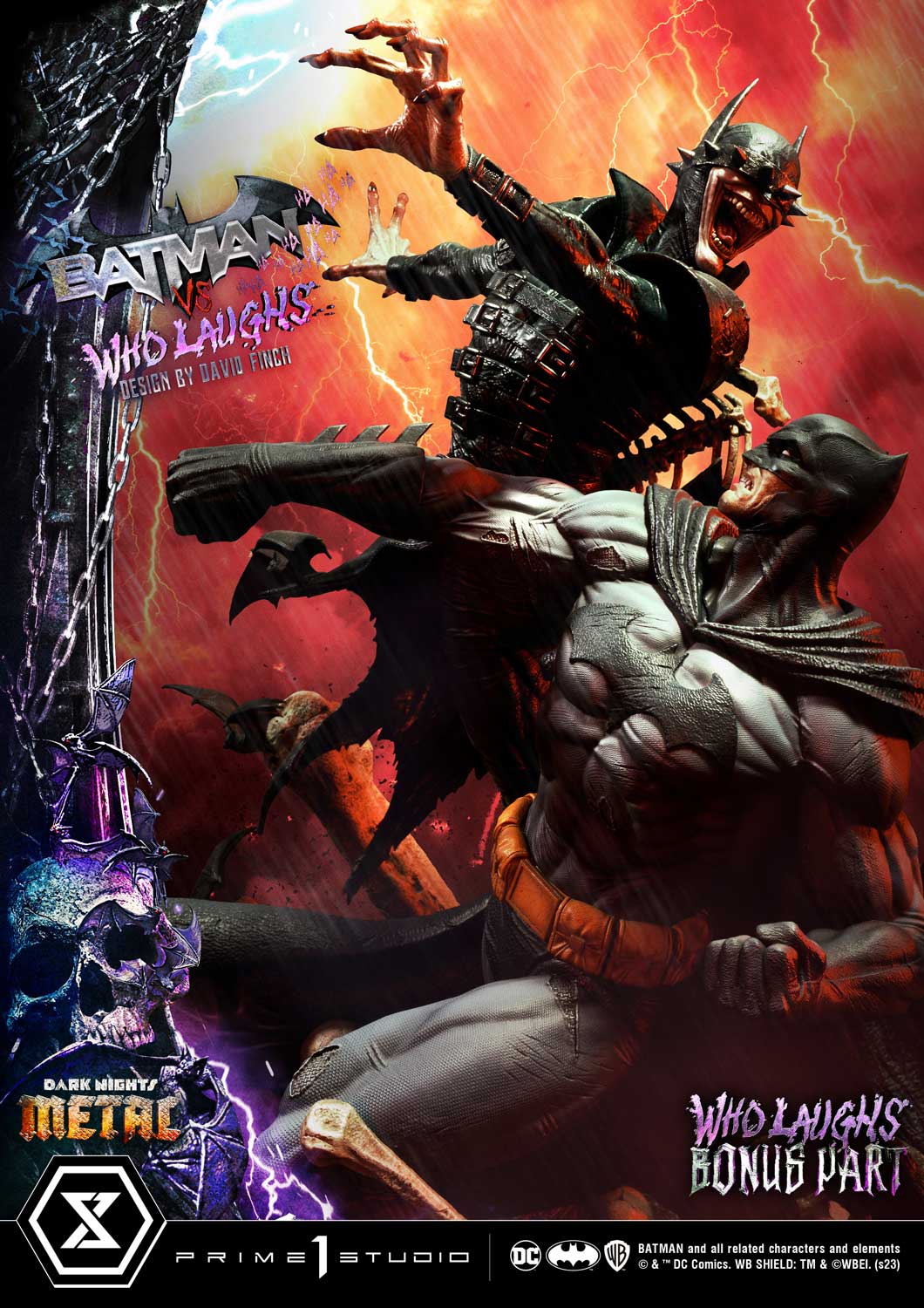 Dark Nights: Metal (Comics) Batman versus Batman Who Laughs (Design by David Finch) DX image 2
