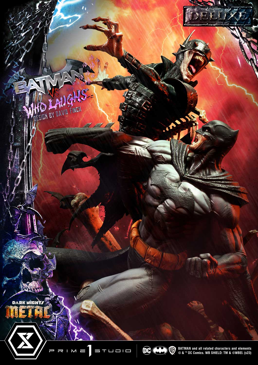 Dark Nights: Metal (Comics) Batman versus Batman Who Laughs (Design by David Finch) DX image 8