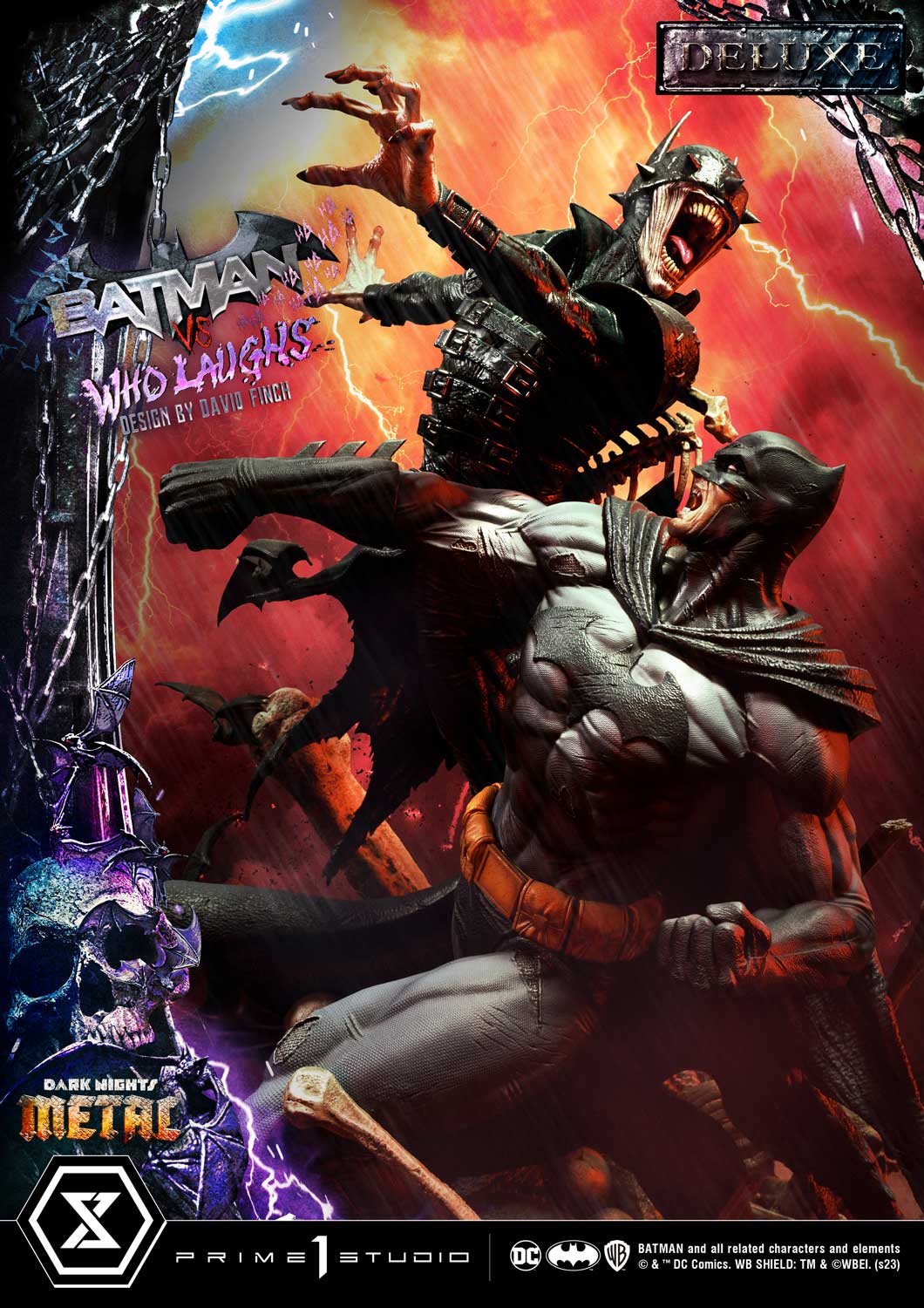 Dark Nights: Metal (Comics) Batman versus Batman Who Laughs (Design by David Finch) DX image 9