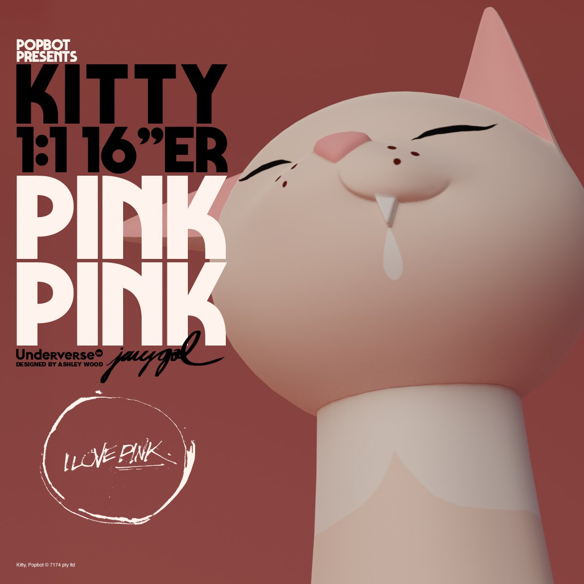 PINK PINK KITTY 1:1 16"ER LTD EDITION image 2