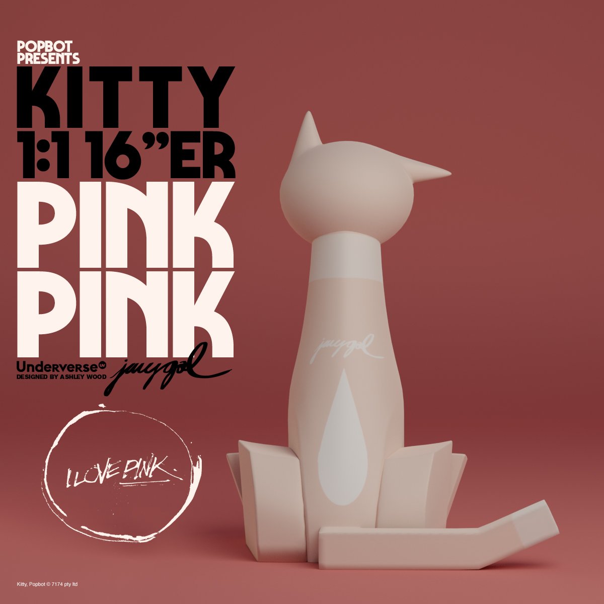 PINK PINK KITTY 1:1 16"ER LTD EDITION image 3