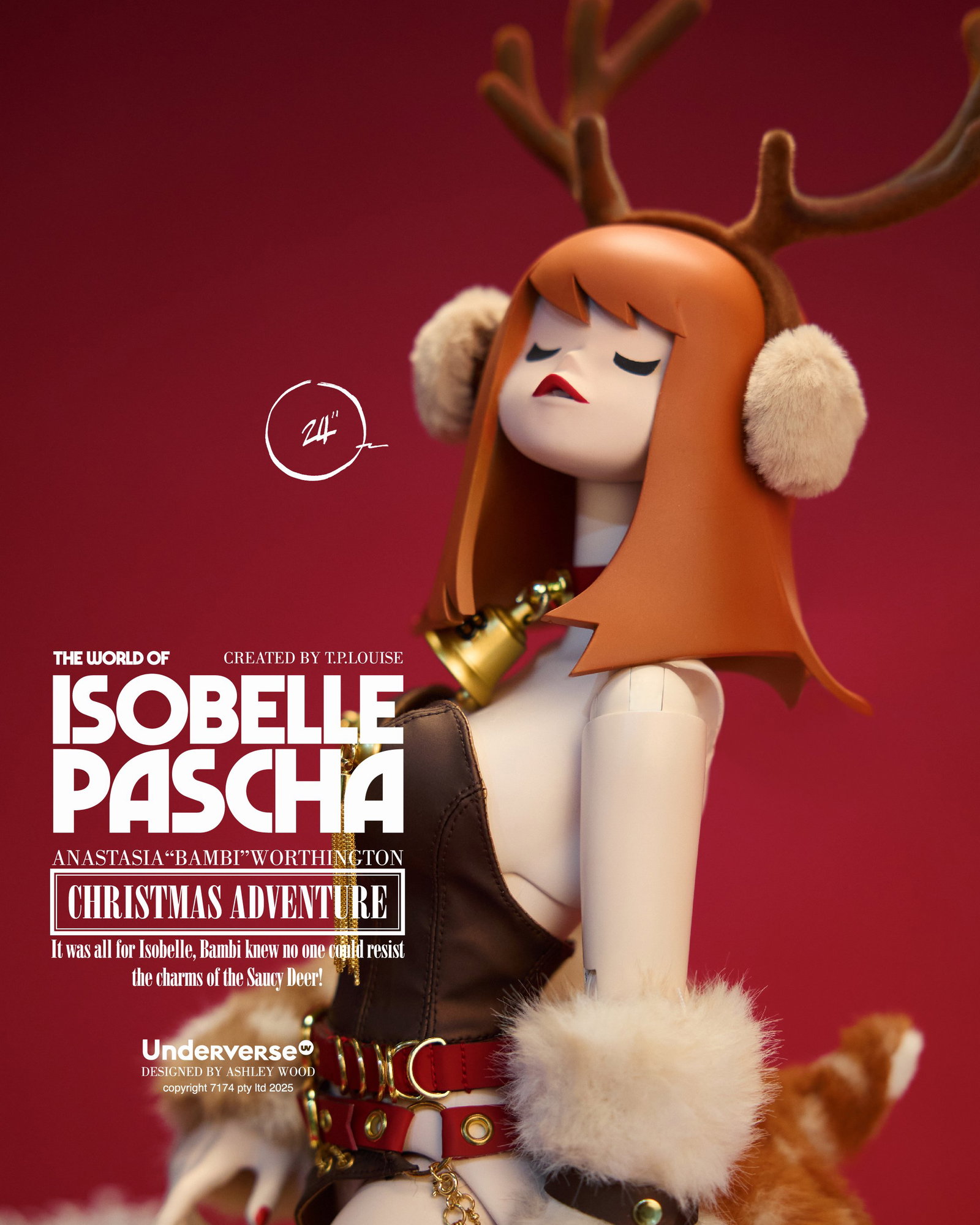 CHRISTMAS ADVENTURE BAMBI 24" Limited Edition image 7