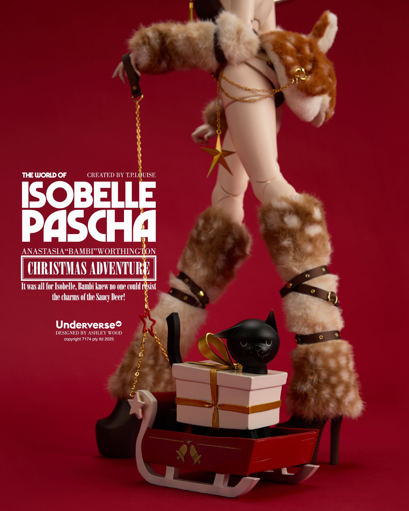CHRISTMAS ADVENTURE BAMBI 24" Limited Edition image 8