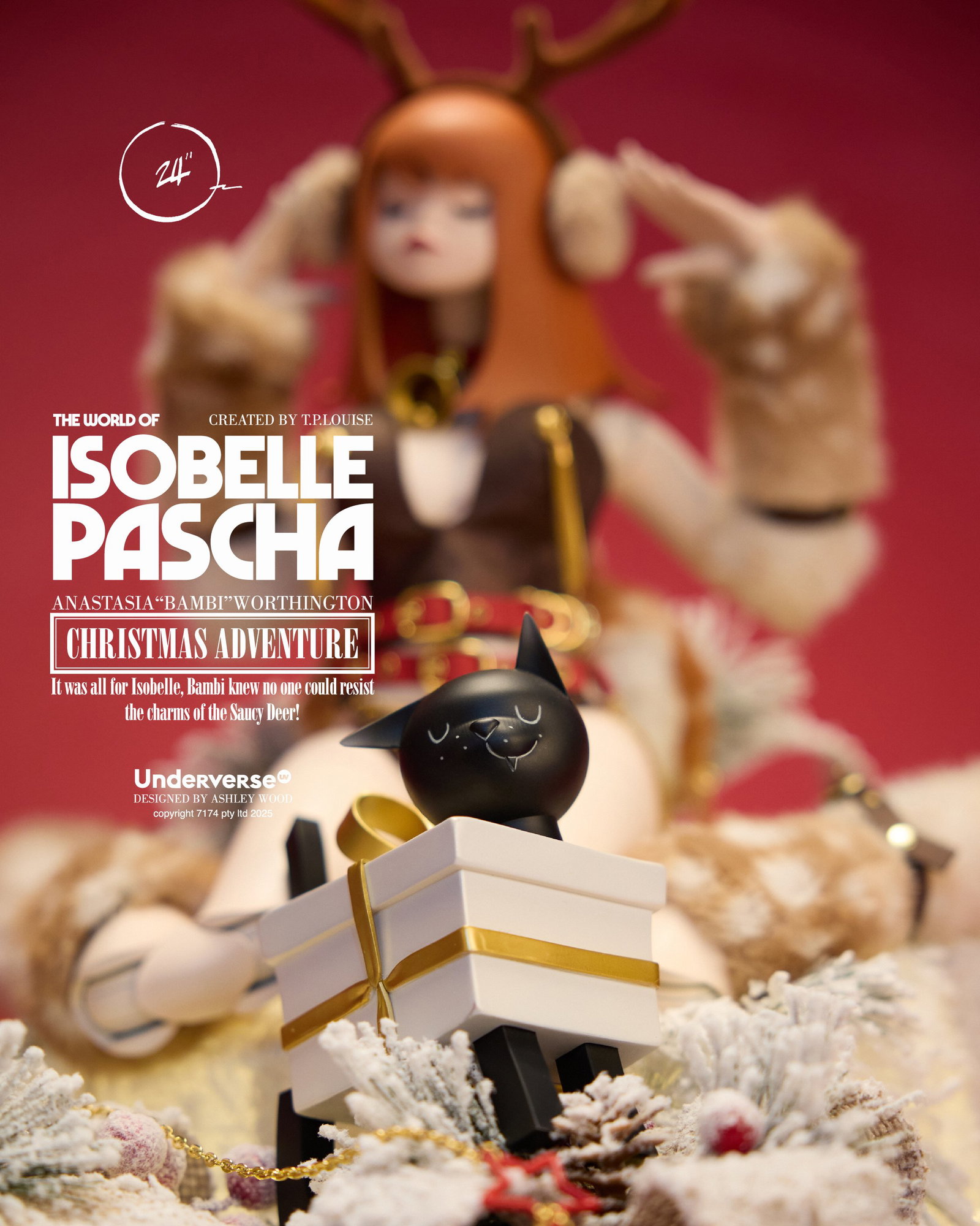 CHRISTMAS ADVENTURE BAMBI 24" Limited Edition image 9