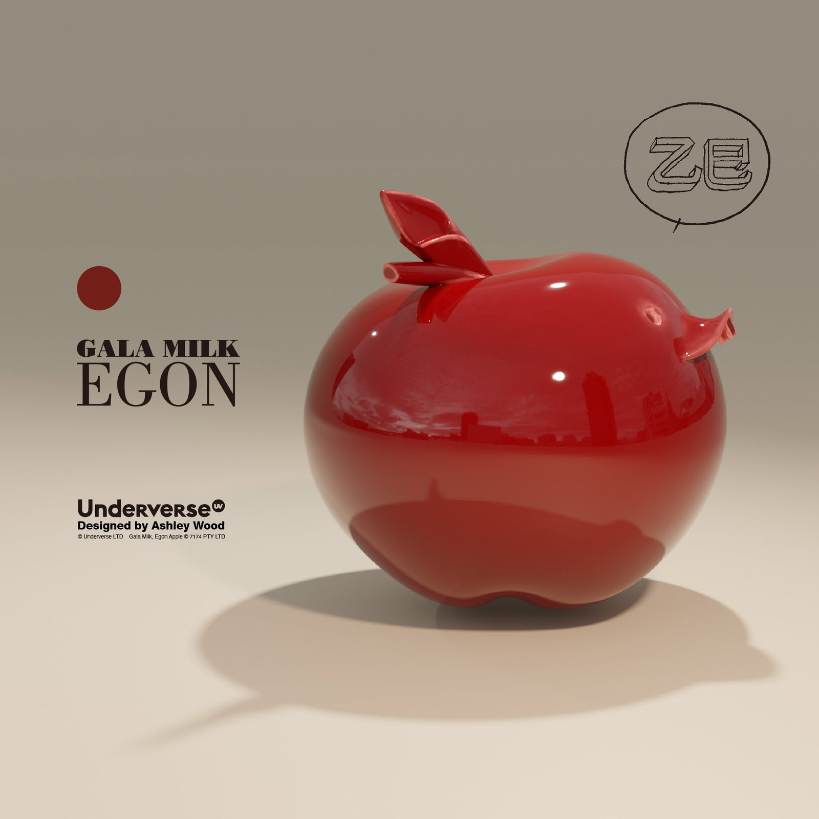 GALA MILK EGON APPLE (Red Edition) PRE-MADE image 3