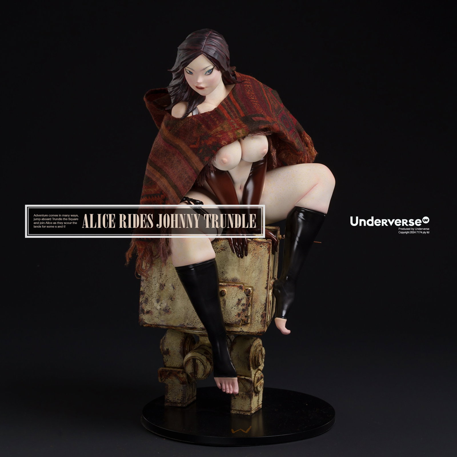 ALICE RIDES JOHNNY TRUNDLE Limited Edition Statue image 1