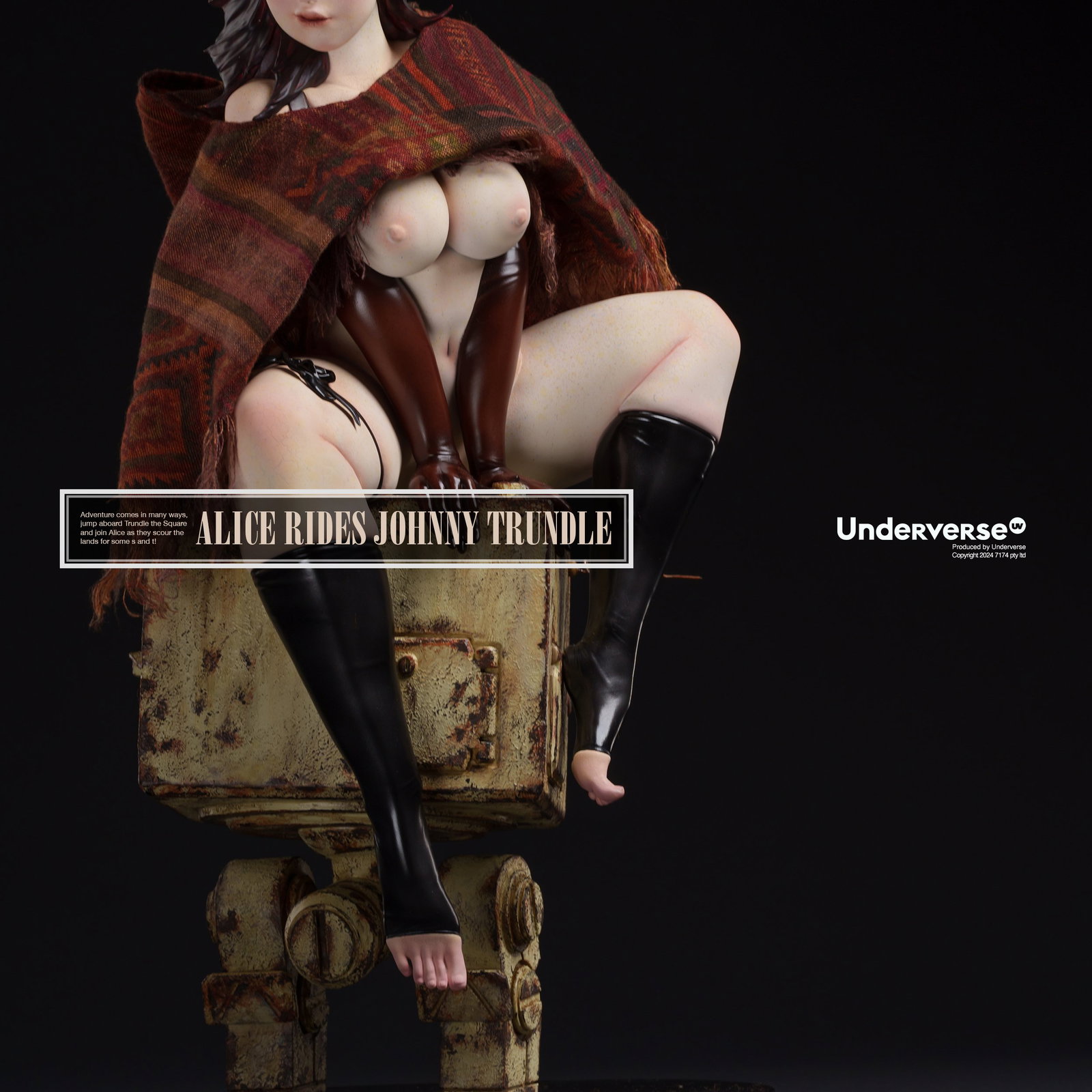 ALICE RIDES JOHNNY TRUNDLE Limited Edition Statue image 2