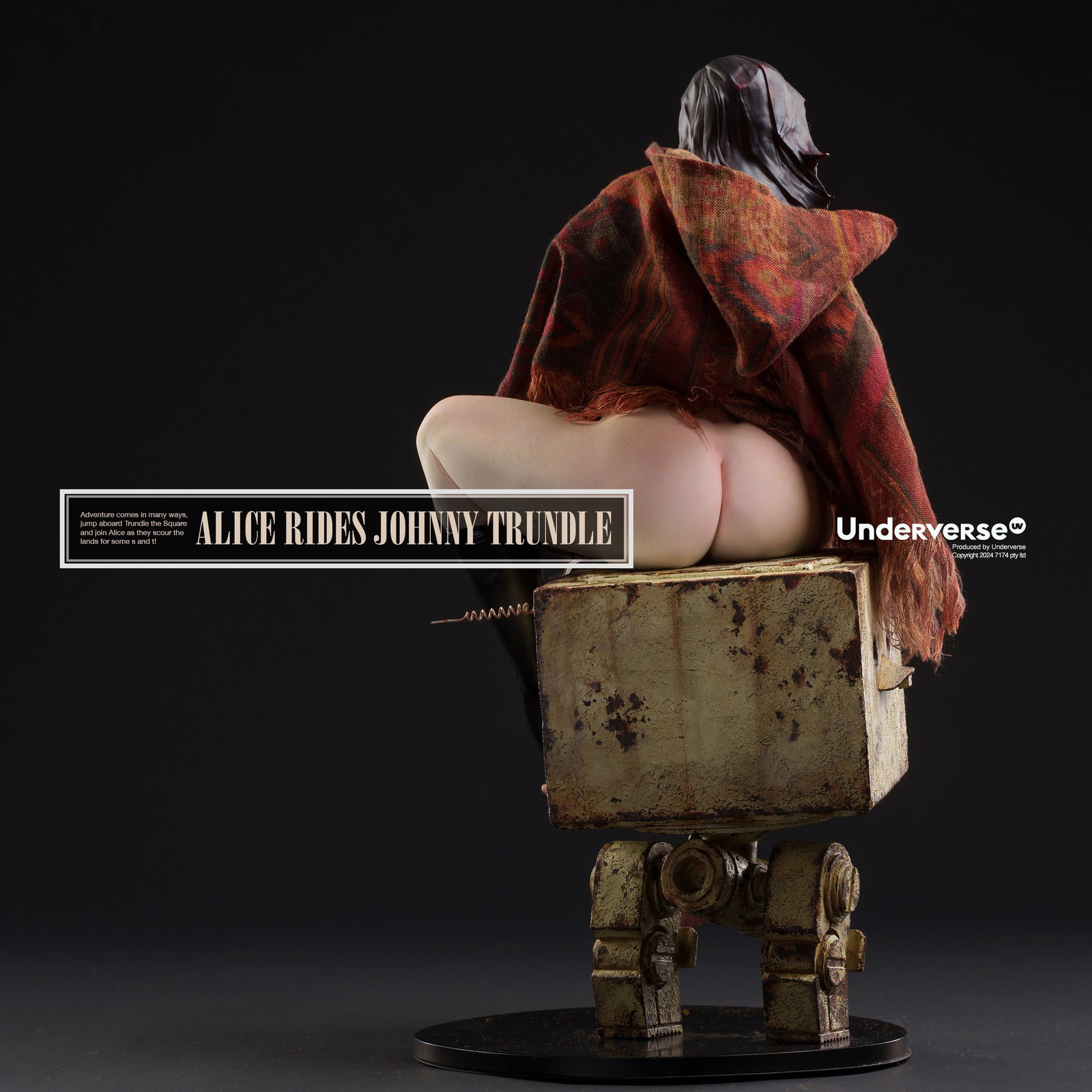 ALICE RIDES JOHNNY TRUNDLE Limited Edition Statue image 3
