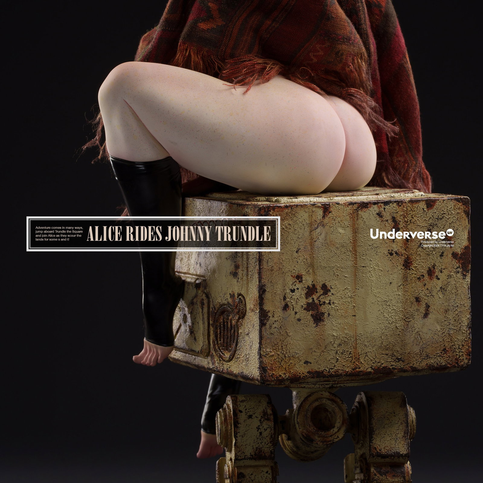 ALICE RIDES JOHNNY TRUNDLE Limited Edition Statue image 4