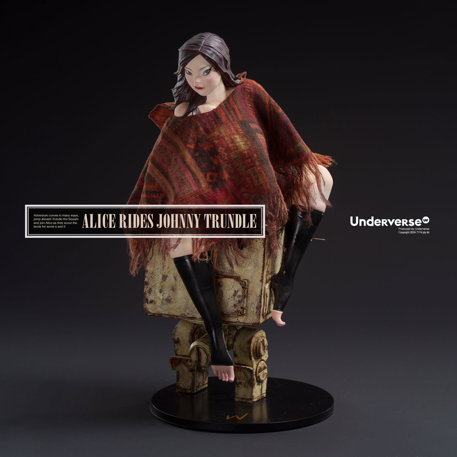 ALICE RIDES JOHNNY TRUNDLE Limited Edition Statue image 6