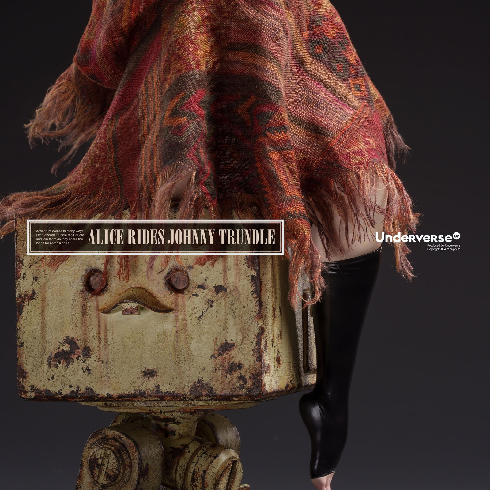 ALICE RIDES JOHNNY TRUNDLE Limited Edition Statue image 8