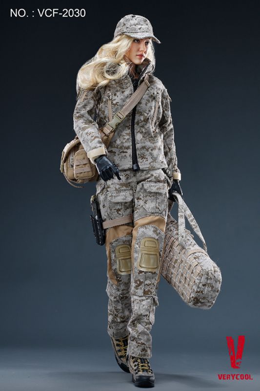 Digital Camouflage Women Soldier - Max image 4