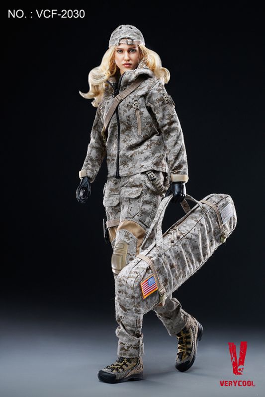 Digital Camouflage Women Soldier - Max image 5