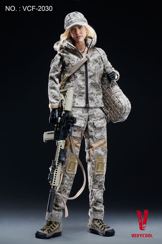 Digital Camouflage Women Soldier - Max image 6