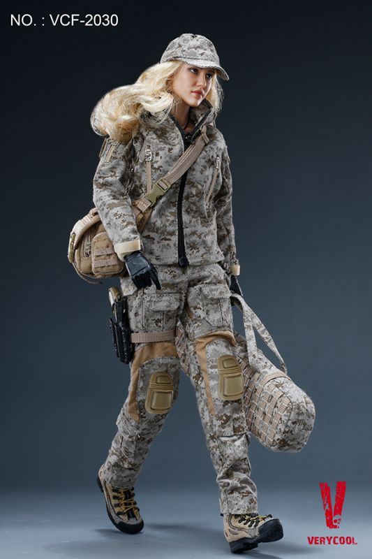 Digital Camouflage Women Soldier - Max image 7