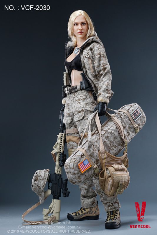 Digital Camouflage Women Soldier - Max image 8
