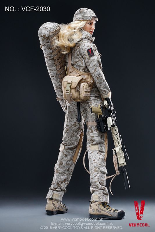 Digital Camouflage Women Soldier - Max image 9