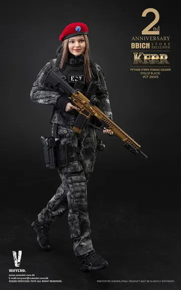 Police Black Python Stripe Female Soldier - Kerr (2nd Anniversary BBICN Store
Exclusive)