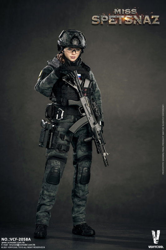Russian Special Combat Women Soldier (Black Version) image 3