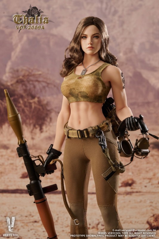 Desert Female Soldier - Thalia (Brown Hair) image 4