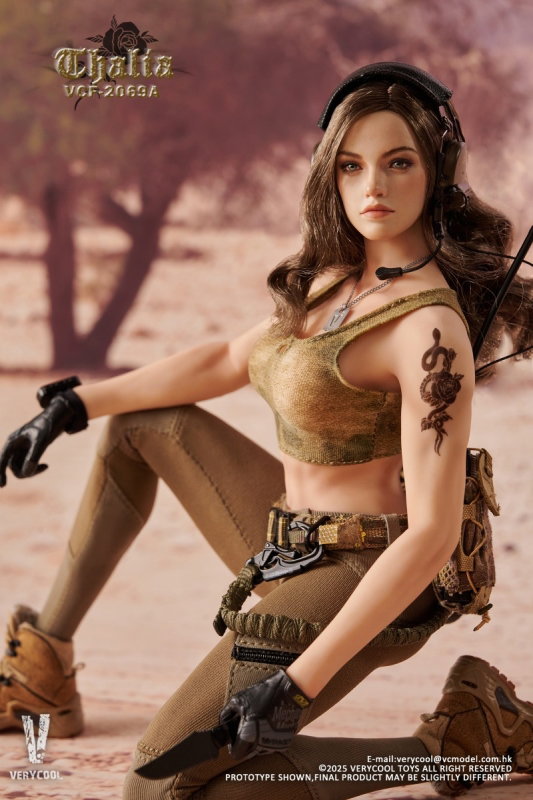 Desert Female Soldier - Thalia (Brown Hair) image 5