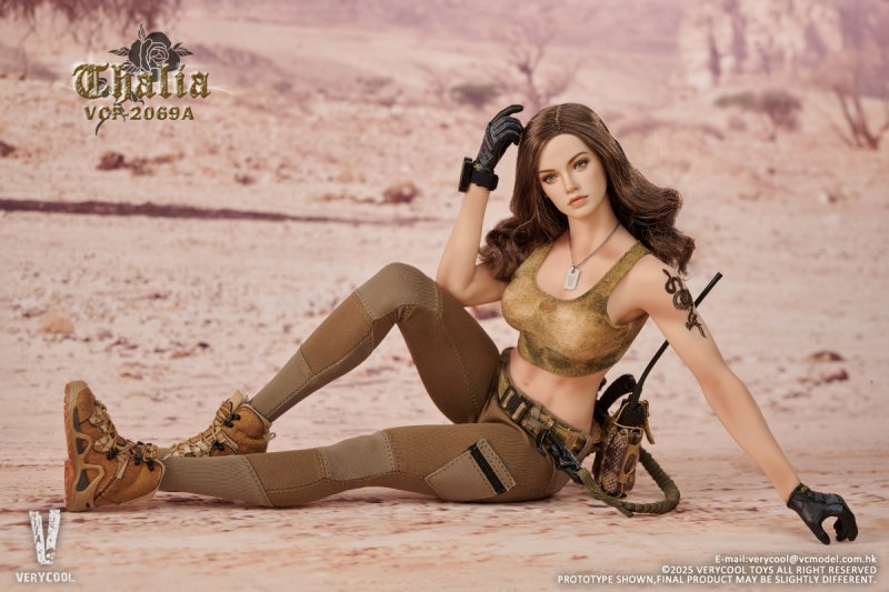 Desert Female Soldier - Thalia (Brown Hair) image 7