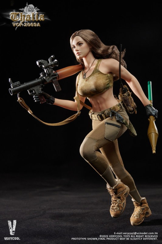 Desert Female Soldier - Thalia (Brown Hair) image 9