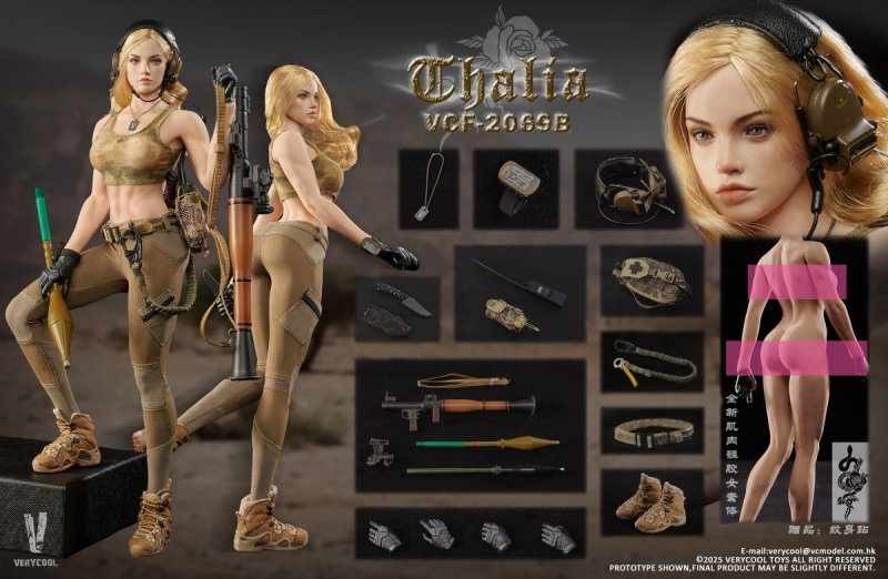 Desert Female Soldier - Thalia (Blonde Hair) image 10