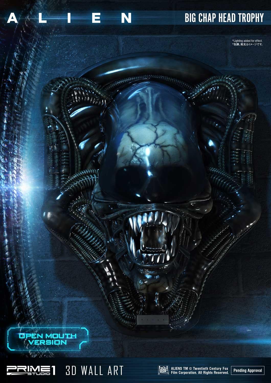Alien Big Chap Head Trophy Open Mouth Version image 2