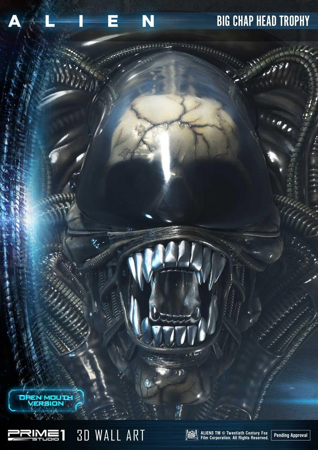 Alien Big Chap Head Trophy Open Mouth Version image 3
