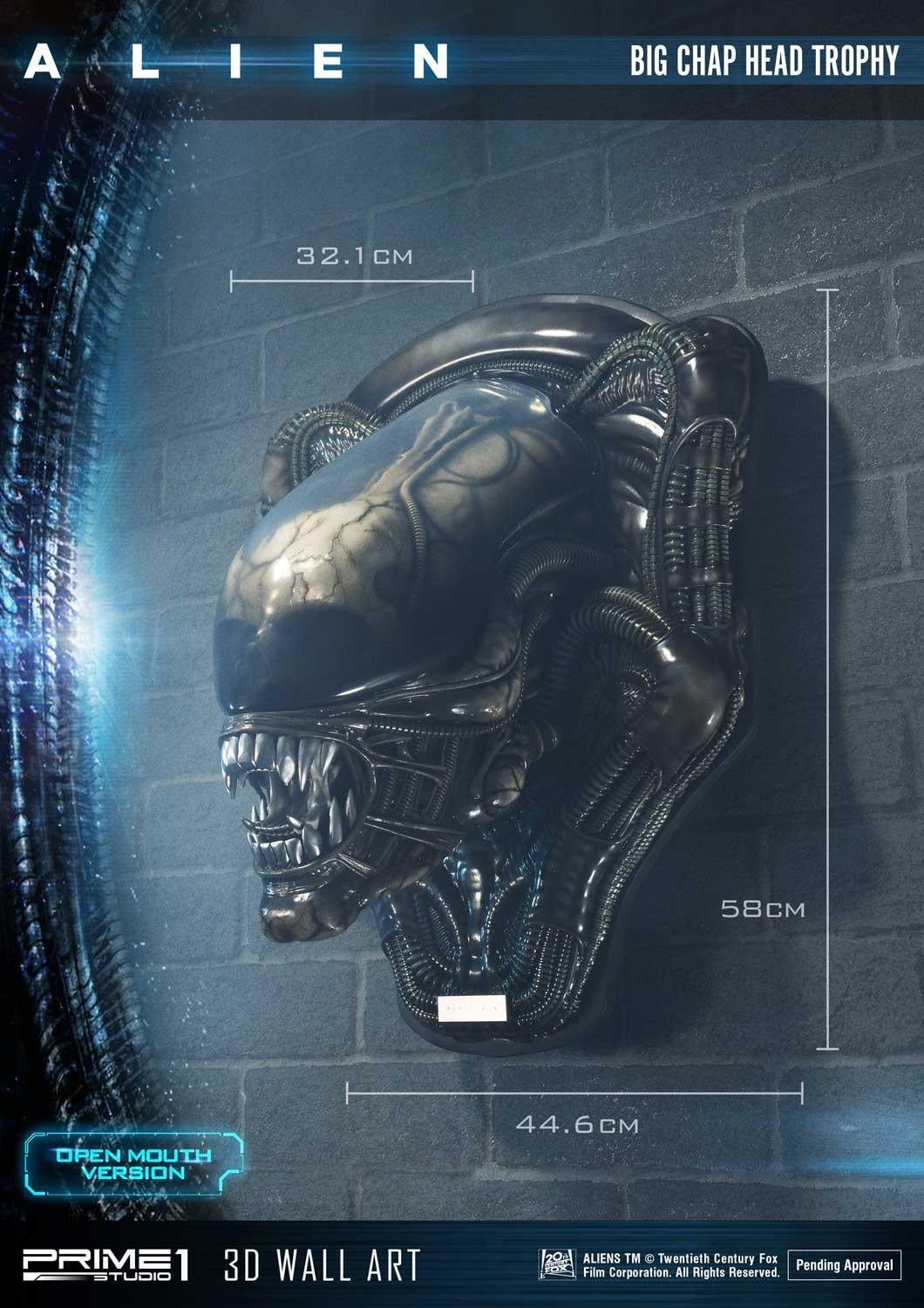 Alien Big Chap Head Trophy Open Mouth Version image 5