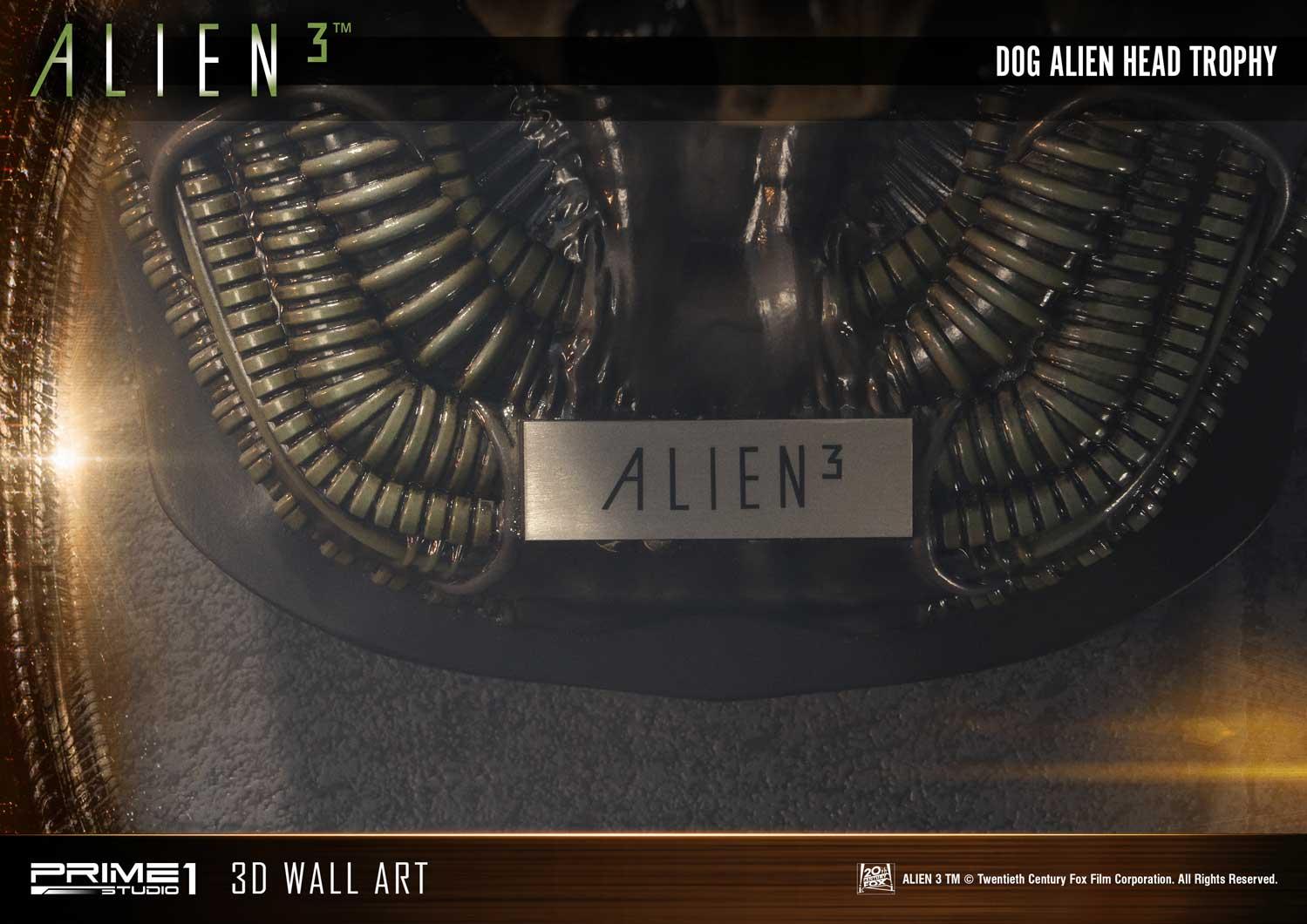 3 (Film) Dog Alien Head Trophy Open Mouth Version image 10