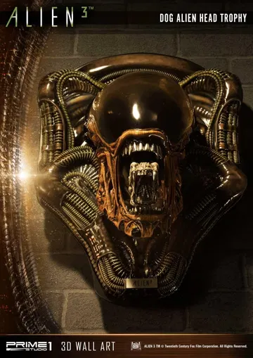 3 (Film) Dog Alien Head Trophy Open Mouth Version
